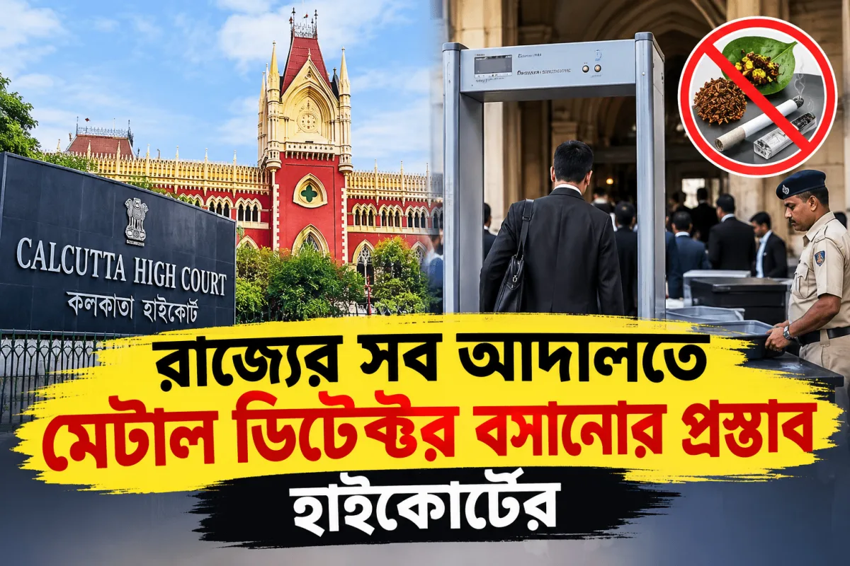 রাজ্যের সব আদালতে মেটাল ডিটেক্টর বসানোর প্রস্তাব হাইকোর্টের